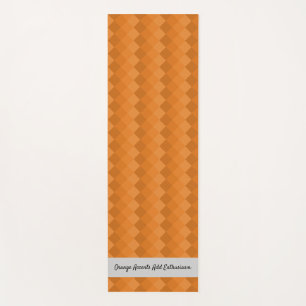Tapis De Yoga Carrelage Terre Motif Orange & Gris