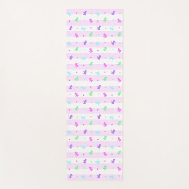 TAPIS DE YOGA CAT　ピンク　 　 (Devant)