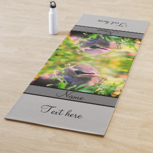 Tapis De Yoga Cèdre jaune cire oiseau naissant Personnalisé
