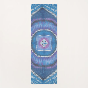 Tapis De Yoga Cercles et Carré Tie Dye