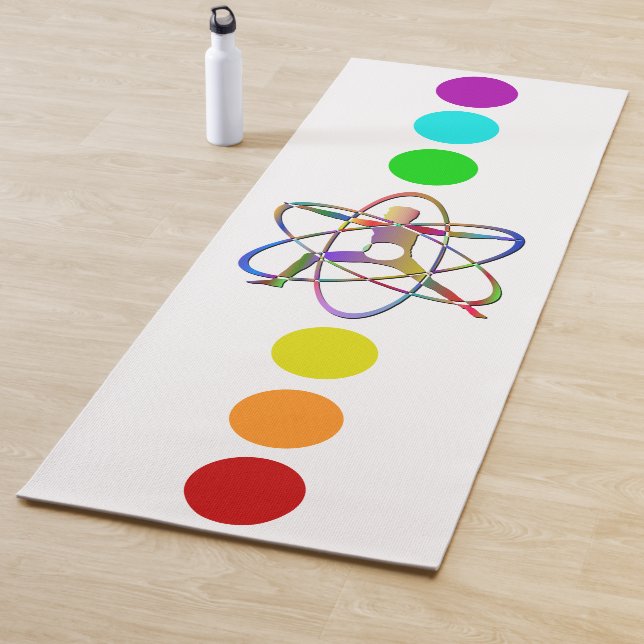 Tapis De Yoga Chakra équilibré arc-en-ciel (En situation)