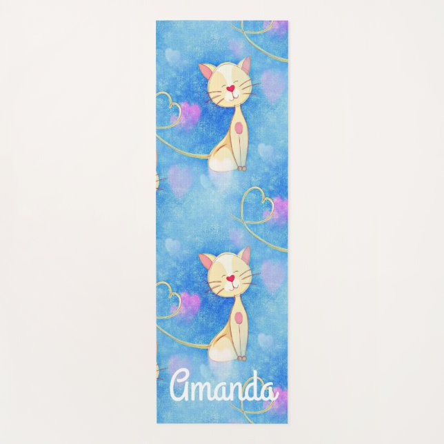 Tapis De Yoga Chat de rêve (Devant)