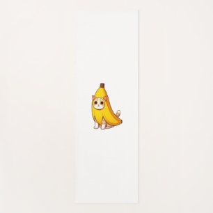 Tapis De Yoga Chat en costume de banane