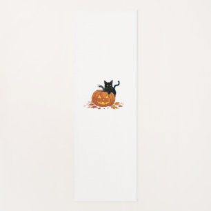 Tapis De Yoga Chat Halloween Citrouille Pour Femmes Hommes Enfan