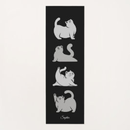 Tapis De Yoga Chat Personnalisé Yoga Mat, Nom Personnalisé Gym M