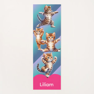 Tapis De Yoga Chatons Adorables Mouvements