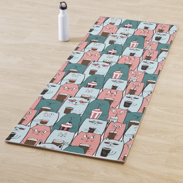 Tapis De Yoga Chats Yoga Mat (En situation)
