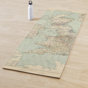 Tapis De Yoga Chemins de fer d'îles britanniques