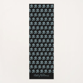 Tapis De Yoga Chic élégant Personnalisé noir blanc Motif
