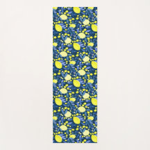 Chic Méditerranéen Rustique Citrons Feuille Bleue