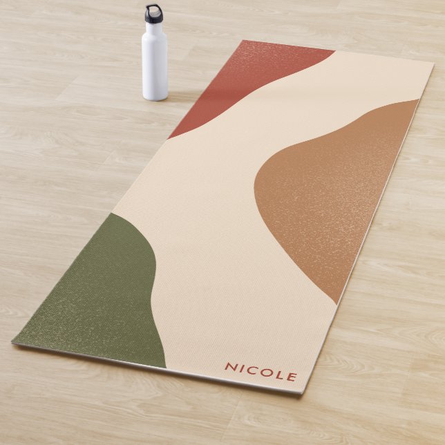 Tapis De Yoga Chic moderne Terracotta Yoga Mat (En situation)