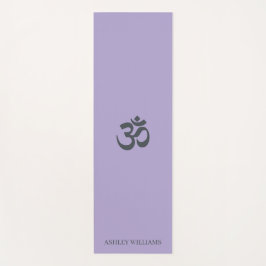 Tapis De Yoga Chic Monogramme Om Symbole Lavande Yoga Mat