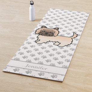 Tapis De Yoga Chien Cairn Terrier Wheaten avec nom personnalisé