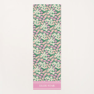 Tapis De Yoga Chiens de Noël roses Fille personnalisée
