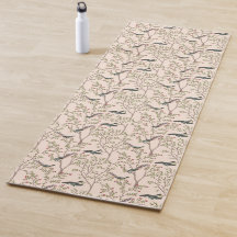 Chinoiserie oiseaux et feuillage rose vif
