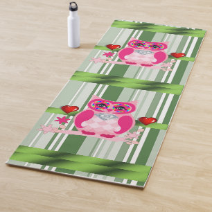 Tapis De Yoga Chouette de chat Yoga