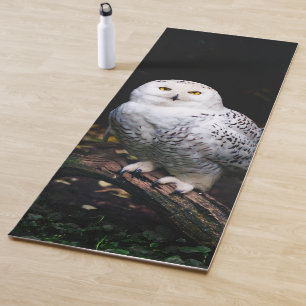 Tapis De Yoga Chouette hivernale majestueuse