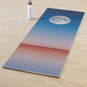 Tapis De Yoga Ciel bleu Pleine lune Yoga Mat