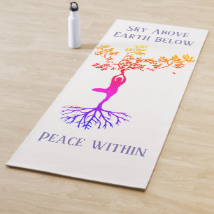 Tapis De Yoga Ciel, Terre, Mat de Yoga de Paix