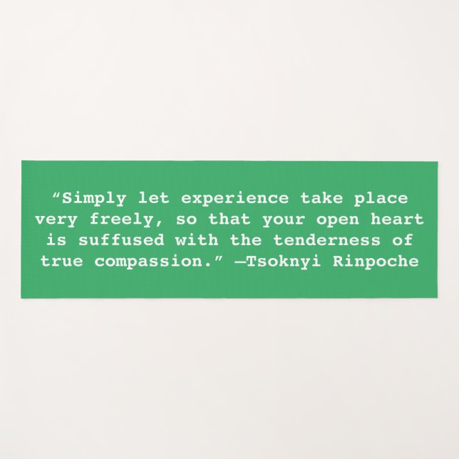 Tapis De Yoga Citation (Devant (Horizontal))