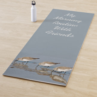 Tapis De Yoga Citation d'Oiseaux de la baie Bécasseaux