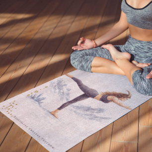 Tapis De Yoga Citation personnalisée illustrée du zodiaque Capri