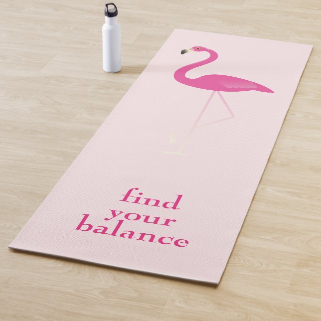 Tapis De Yoga Citer Trouver votre solde Flamant rose rose (En situation)