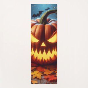 Tapis De Yoga citrouille/Halloween/chapeau de sorcière chauve-so