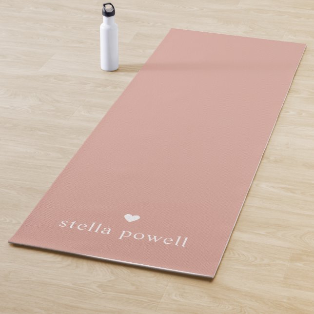 Tapis De Yoga Cœur Simple Personnalisé (En situation)