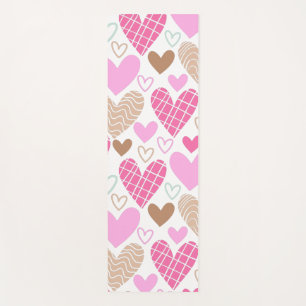 Tapis De Yoga Coeurs Abstraits motif serviette de bain