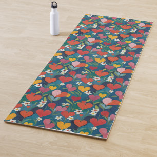 Tapis De Yoga Coeurs joueurs Floral