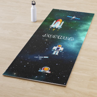 Tapis De Yoga Collage d'astronautes amusants