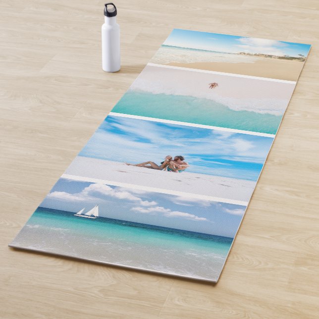 Tapis De Yoga Collage de photos sur la plage (En situation)