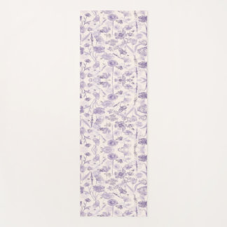 Tapis De Yoga Collage floral coloré