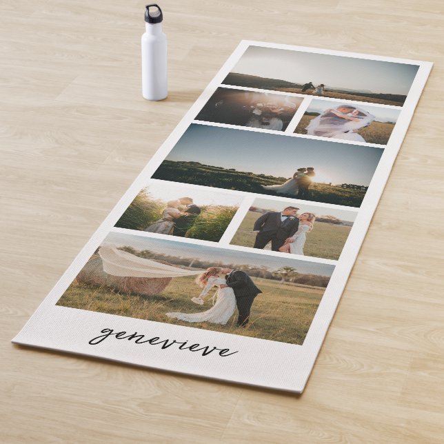 Tapis De Yoga Collage photo simple moderne (En situation)