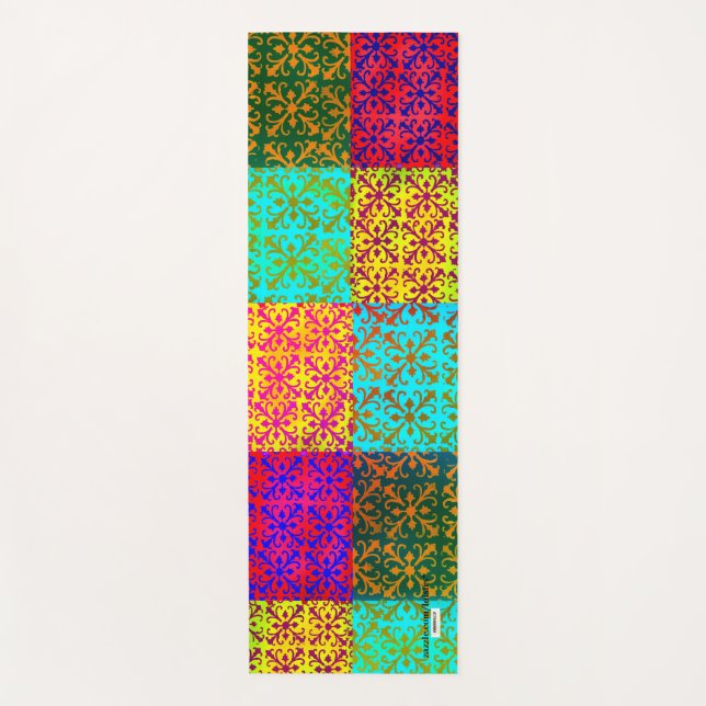 Tapis De Yoga Coloré (Devant)