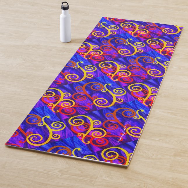 Tapis De Yoga Coloré (En situation)