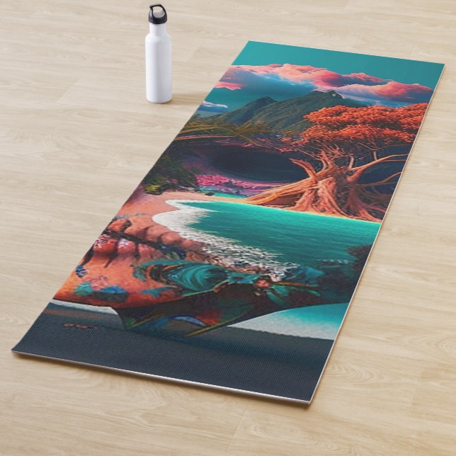 Tapis De Yoga Colored skull (En situation)