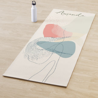 Tapis De Yoga Composition Abstraite tendance inspirée par Boho