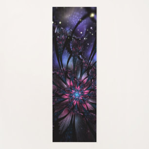 Tapis De Yoga Conception Abstraite des fleurs fractales.
