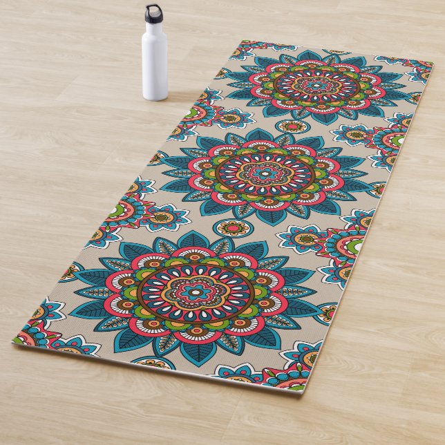 Tapis De Yoga Conception de mandala (En situation)