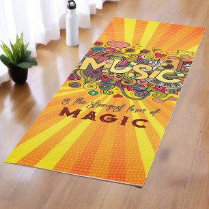 Tapis De Yoga Conception de musique personnalisée, Inspirant, pe