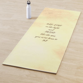 Tapis De Yoga Conception inspirée de citation