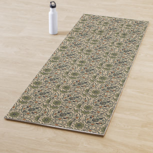 Tapis De Yoga Conception persane florale décorative de tuile