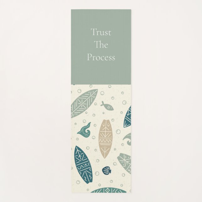 Tapis De Yoga Confiance Le Processus Surf Côtier Yoga Mat (Devant)