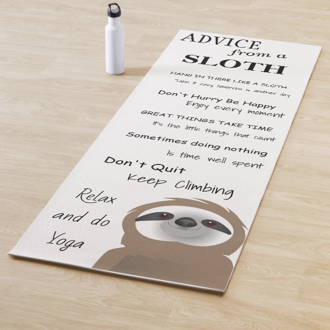 Tapis De Yoga Conseil d'une Sloth (En situation)