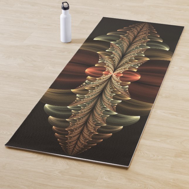 Tapis De Yoga Construction d'Imaginaires Art Fractal Abstrait br (En situation)