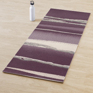 Tapis De Yoga Copie d'abrégé sur pourpre de rose d'argent