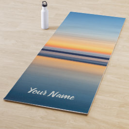Tapis De Yoga Coucher de soleil de plage d'océan Abstrait
