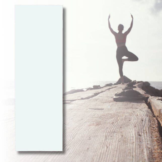 Tapis De Yoga Couleur solide blanche givrée | Classique | Élégan (Créateur téléchargé)